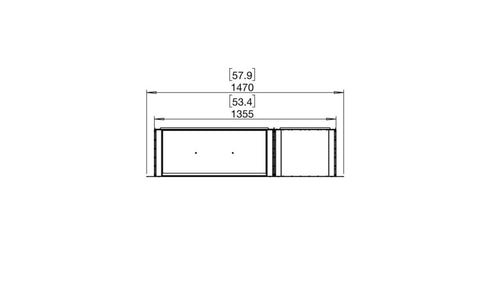 Ecosmart Fire Flex 50SS.BXR Single Sided Fireplace Insert - Black Finish / Black Burner - ESF.FX.50SS.BXR.B